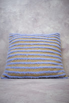 Peraluna Luxury Pillow Simli Çizgili Triko Yastık Kılıfı 45X45 Cm - Açık Lila/Gold