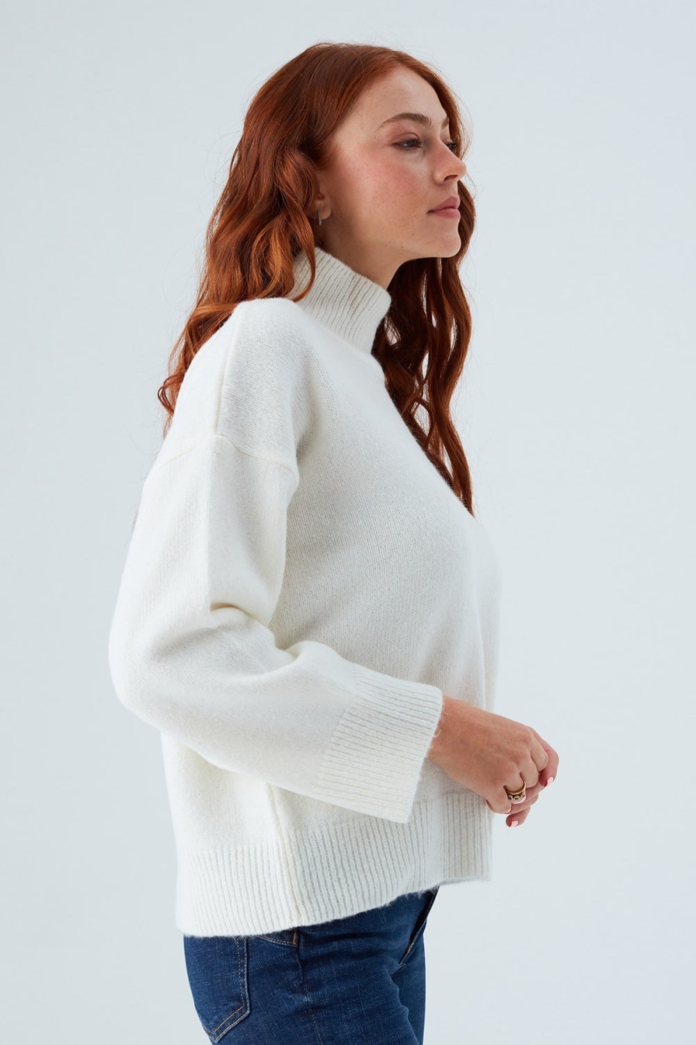 Peraluna-Macumba Pullover Balıkçı Yaka Yumuşak Dokulu Kadın Triko Kazak-Kazak & Triko-12-Milagron.com