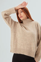 Peraluna-Macumba Pullover Balıkçı Yaka Yumuşak Dokulu Kadın Triko Kazak-Kazak & Triko-26-Milagron.com