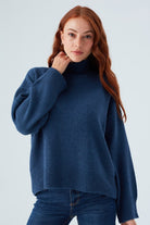 Peraluna-Macumba Pullover Balıkçı Yaka Yumuşak Dokulu Kadın Triko Kazak-Kazak & Triko-29-Milagron.com