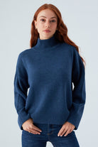 Peraluna-Macumba Pullover Balıkçı Yaka Yumuşak Dokulu Kadın Triko Kazak-Kazak & Triko-32-Milagron.com