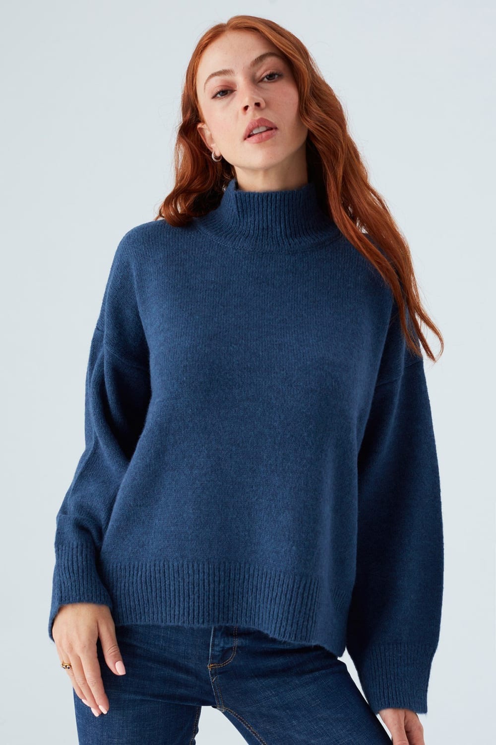 Peraluna-Macumba Pullover Balıkçı Yaka Yumuşak Dokulu Kadın Triko Kazak-Kazak & Triko-34-Milagron.com