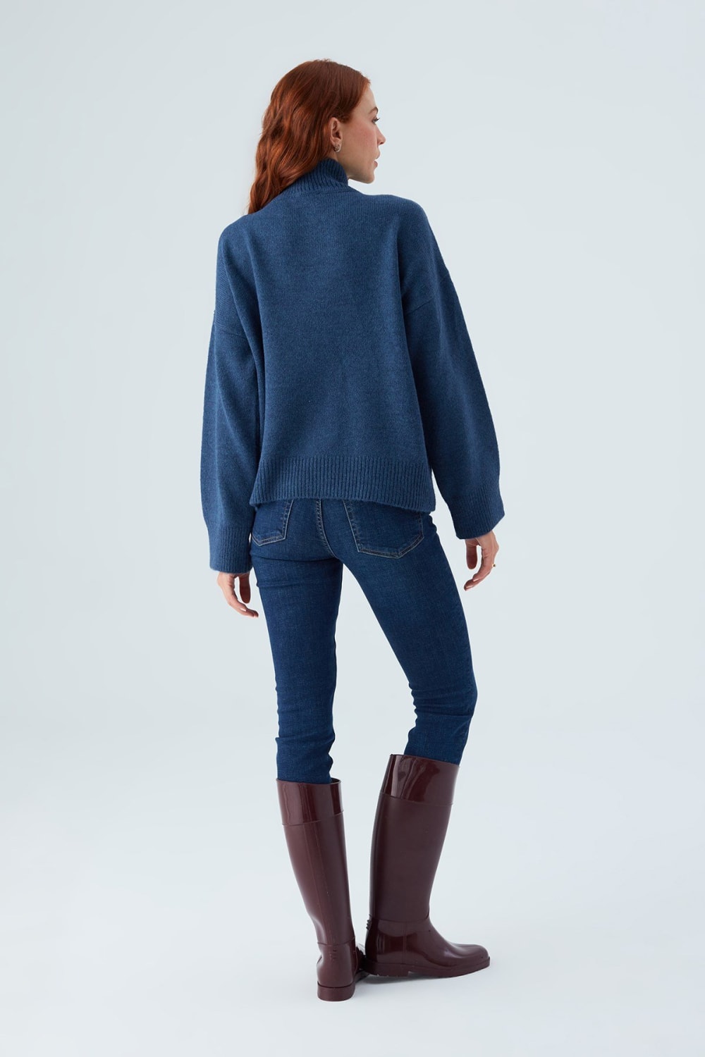 Peraluna-Macumba Pullover Balıkçı Yaka Yumuşak Dokulu Kadın Triko Kazak-Kazak & Triko-36-Milagron.com