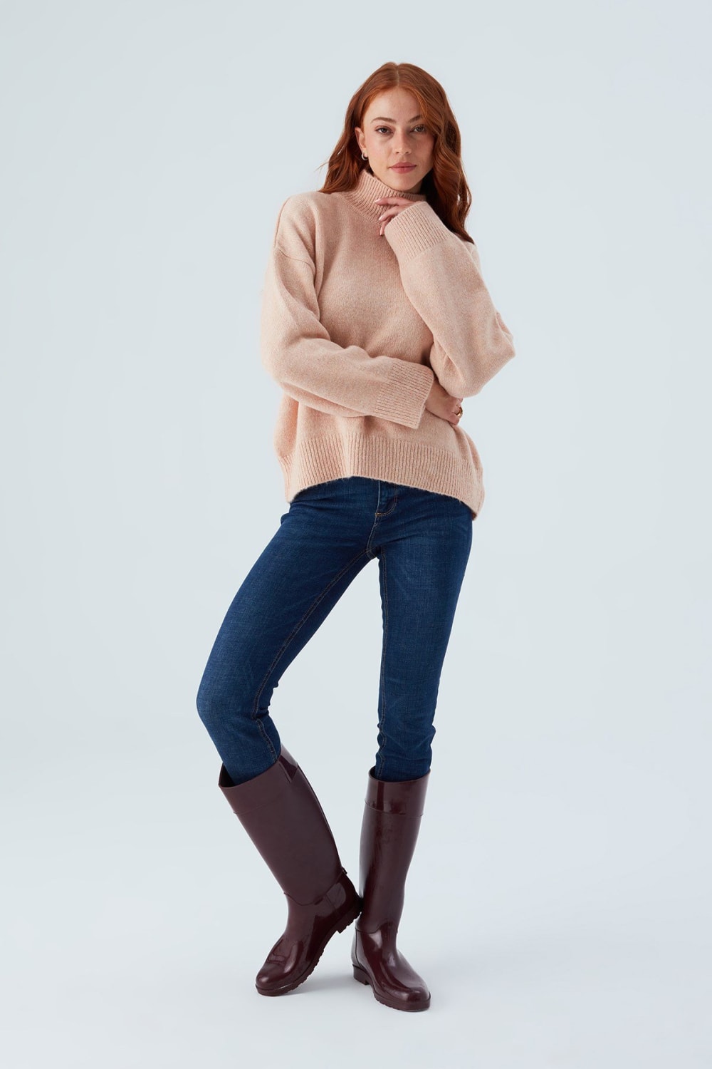 Peraluna-Macumba Pullover Balıkçı Yaka Yumuşak Dokulu Kadın Triko Kazak-Kazak & Triko-40-Milagron.com