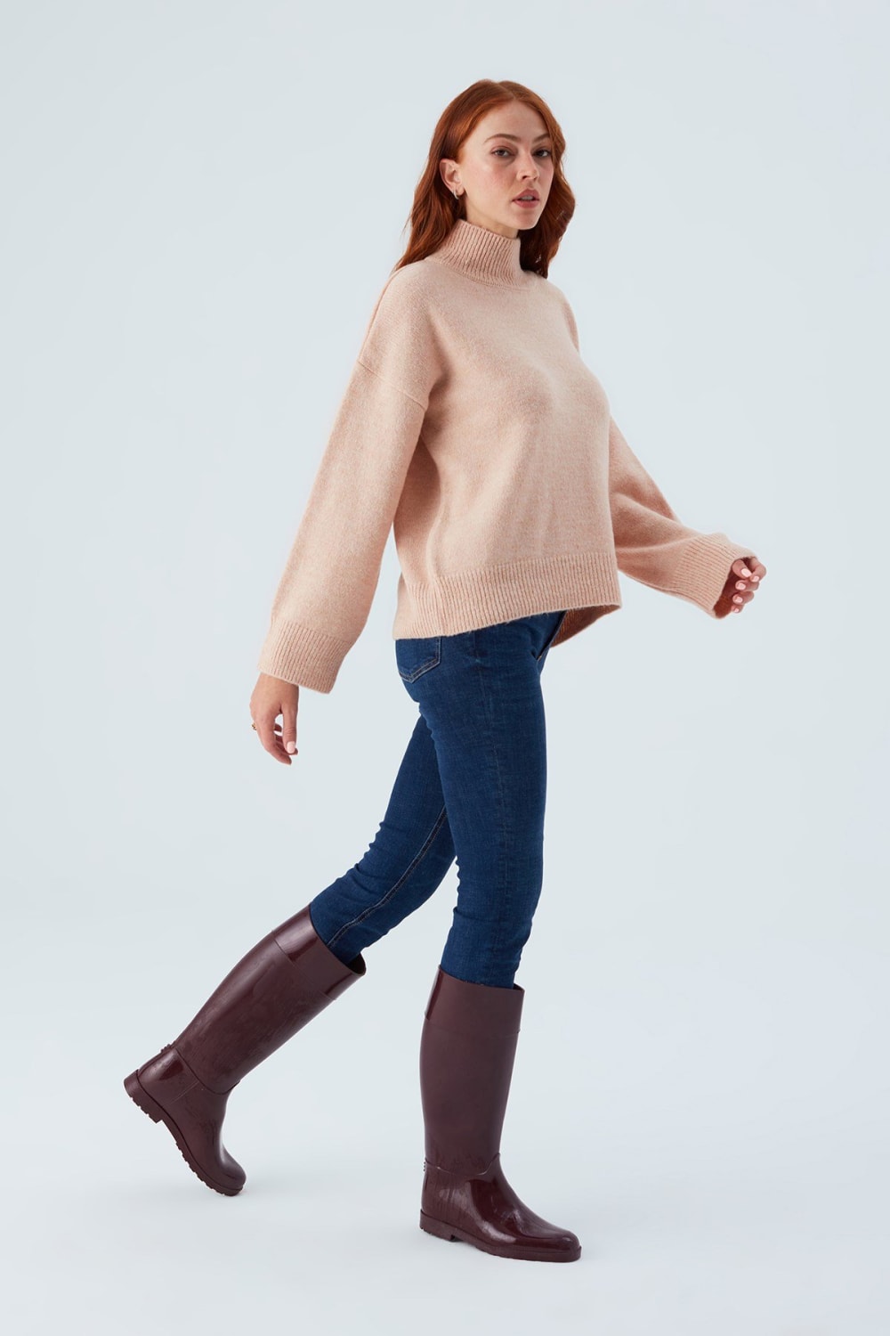 Peraluna-Macumba Pullover Balıkçı Yaka Yumuşak Dokulu Kadın Triko Kazak-Kazak & Triko-41-Milagron.com