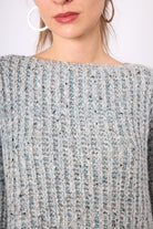 Peraluna-Maggie Selanik Örgü Kalın Triko Kazak Ekru Multi-Kazak & Triko-3-Milagron.com