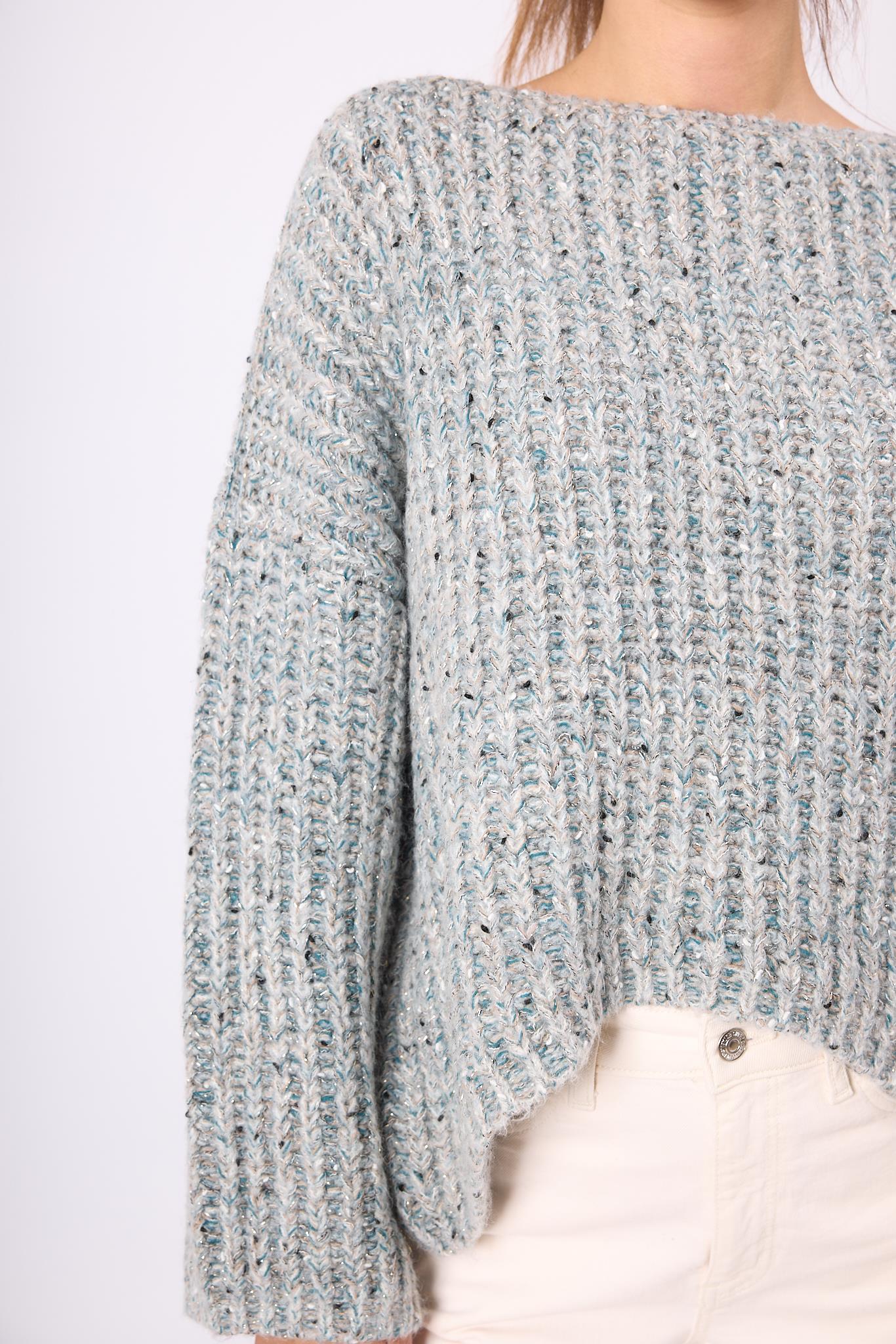 Peraluna-Maggie Selanik Örgü Kalın Triko Kazak Ekru Multi-Kazak & Triko-4-Milagron.com