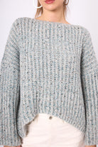 Peraluna-Maggie Selanik Örgü Kalın Triko Kazak Ekru Multi-Kazak & Triko-5-Milagron.com