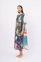 Peraluna-Magic Moments Long Dress Anne Kız Baskılı 130 Cm Uzun Saten Kolsuz Elbise-Elbise-5-Milagron.com