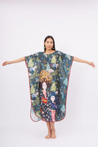 Peraluna-Magic Moments Long Dress Anne Kız Baskılı 130 Cm Uzun Saten Kolsuz Elbise-Elbise-6-Milagron.com