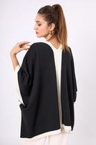 Peraluna-Mary Kadın Triko Panço Hardal-Kimono-6-Milagron.com