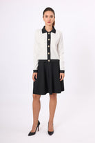 Peraluna-Mimi Kadin Cepli Kısa Triko Ceket-Ceket-1-Milagron.com