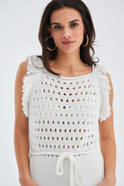 Peraluna-Miyoki Dress %100 Pamuk Diz Hizası Yazlık Kadın Triko Elbise-Elbise-12-Milagron.com