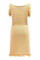 Peraluna-Miyoki Dress %100 Pamuk Diz Hizası Yazlık Kadın Triko Elbise-Elbise-25-Milagron.com