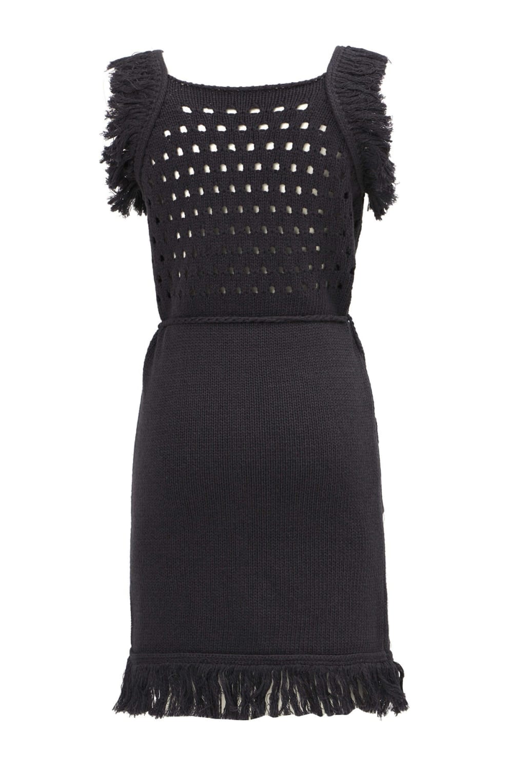 Peraluna-Miyoki Dress %100 Pamuk Diz Hizası Yazlık Kadın Triko Elbise-Elbise-8-Milagron.com