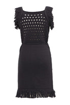 Peraluna-Miyoki Dress %100 Pamuk Diz Hizası Yazlık Kadın Triko Elbise-Elbise-8-Milagron.com