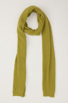 Peraluna Nomi Scarf Selanik Örgü Kaşmir Karışımlı Yumuşak Kadın Triko Atkı - Yeşil