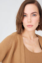 Peraluna-Reglan Kollu Kaşmir Karışım Kısa Kadın Triko Bolero -Kazak & Triko-21-Milagron.com