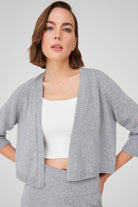 Peraluna-Reglan Kollu Kaşmir Karışım Kısa Kadın Triko Bolero -Kazak & Triko-29-Milagron.com