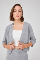 Peraluna-Reglan Kollu Kaşmir Karışım Kısa Kadın Triko Bolero -Kazak & Triko-30-Milagron.com