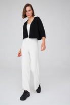 Peraluna-Reglan Kollu Kaşmir Karışım Kısa Kadın Triko Bolero -Kazak & Triko-33-Milagron.com