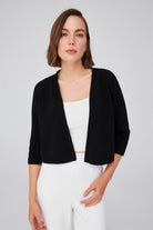 Peraluna-Reglan Kollu Kaşmir Karışım Kısa Kadın Triko Bolero -Kazak & Triko-34-Milagron.com