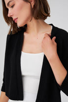 Peraluna-Reglan Kollu Kaşmir Karışım Kısa Kadın Triko Bolero -Kazak & Triko-35-Milagron.com