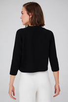 Peraluna-Reglan Kollu Kaşmir Karışım Kısa Kadın Triko Bolero -Kazak & Triko-37-Milagron.com