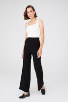 Peraluna-Ribana Örgü Rahat Kesim Boru Paça Triko Pantolon-Pantolon-13-Milagron.com