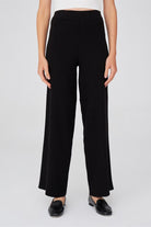 Peraluna-Ribana Örgü Rahat Kesim Boru Paça Triko Pantolon-Pantolon-15-Milagron.com