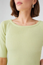 Peraluna-Ribanalı Diz Boyu Abiye Kadın Triko Elbise -Elbise-9-Milagron.com