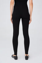 Peraluna-Ribanalı Yüksek Bel Kadın Triko Tayt-Tayt-6-Milagron.com