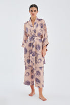 Peraluna-Rosa Trouser Gül Desenli Cepli Saten Kadın Pantolon Koyu-Pantolon-1-Milagron.com