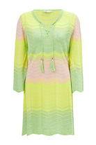 Peraluna-Sakura Dress Çan Kollu Diz Üstü Yazlık Kadın Triko Elbise-Elbise-10-Milagron.com