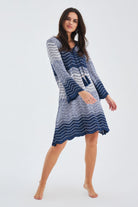 Peraluna-Sakura Dress Çan Kollu Diz Üstü Yazlık Kadın Triko Elbise-Elbise-20-Milagron.com