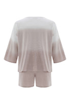 Peraluna SiRi Blouse & Shorts Yazlık Triko Kadın Şort Takım - Bej
