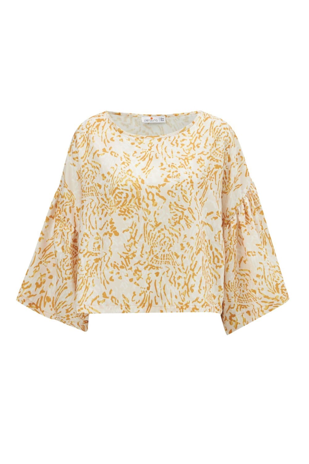 Peraluna-Si̇tara Desenli Bol Kesim Mat Dokulu Yazlık Kadın Bluz-Bluz-10-Milagron.com