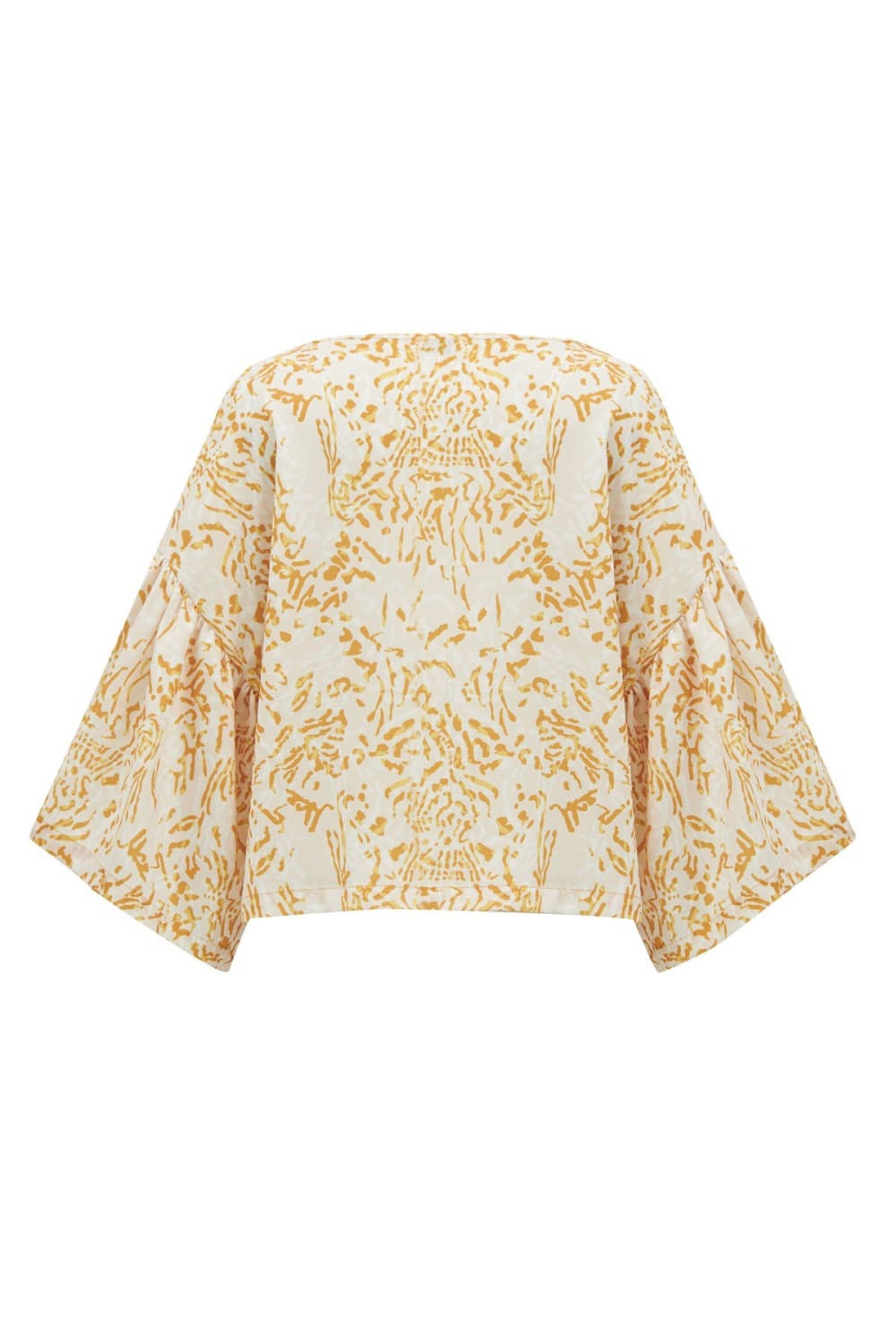 Peraluna-Si̇tara Desenli Bol Kesim Mat Dokulu Yazlık Kadın Bluz-Bluz-9-Milagron.com