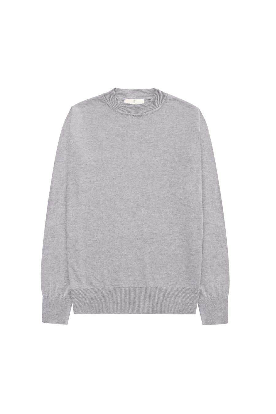Styleboom X Peraluna Chelsea Pullover Bisiklet Yaka Standart Kesim Kadın Triko Kazak - Gri