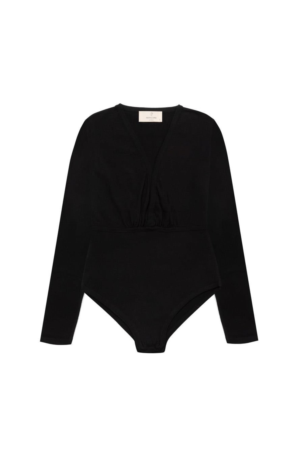 Peraluna-Styleboom X Devon Bodysuit V Yaka Uzun Kol Alttan Çıtçıtlı Kadın Triko Body-Body-10-Milagron.com