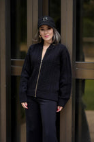 Peraluna-Styleboom X Dover Bomber Jacket Saç örgü Triko Bomber Kadın Triko Ceket-Ceket-10-Milagron.com