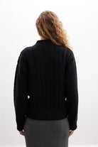 Peraluna-Styleboom X Dover Bomber Jacket Saç örgü Triko Bomber Kadın Triko Ceket-Ceket-12-Milagron.com