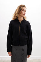 Peraluna-Styleboom X Dover Bomber Jacket Saç örgü Triko Bomber Kadın Triko Ceket-Ceket-9-Milagron.com