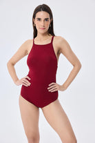 Peraluna-Styleboom X Greta Body Halter Yaka Arkası Çapraz Alttan Çıtçıtlı Kadın Triko Body Bordo-Body-2-Milagron.com