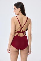 Peraluna-Styleboom X Greta Body Halter Yaka Arkası Çapraz Alttan Çıtçıtlı Kadın Triko Body Bordo-Body-3-Milagron.com