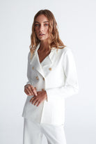 Peraluna-Styleboom X Katherine Blazer Çelik Örgü Klasik Kesim Düğmeli Blazer Kadın Triko Ceket -Ceket-11-Milagron.com