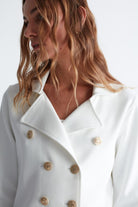 Peraluna-Styleboom X Katherine Blazer Çelik Örgü Klasik Kesim Düğmeli Blazer Kadın Triko Ceket -Ceket-14-Milagron.com