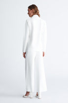 Peraluna-Styleboom X Katherine Blazer Çelik Örgü Klasik Kesim Düğmeli Blazer Kadın Triko Ceket -Ceket-17-Milagron.com