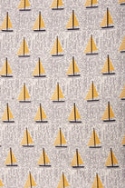 Peraluna Summer Sailing Beach Towel Jakarlı Pamuklu Plaj Örtüsü - Ekru/Multi