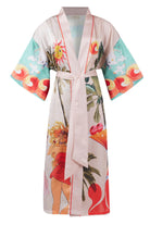 Peraluna-Summer Time Long Ki̇mono Yaz Desenleri Baskılı Uzun Saten Kadın Kimono Çok Renkli-Kimono-8-Milagron.com